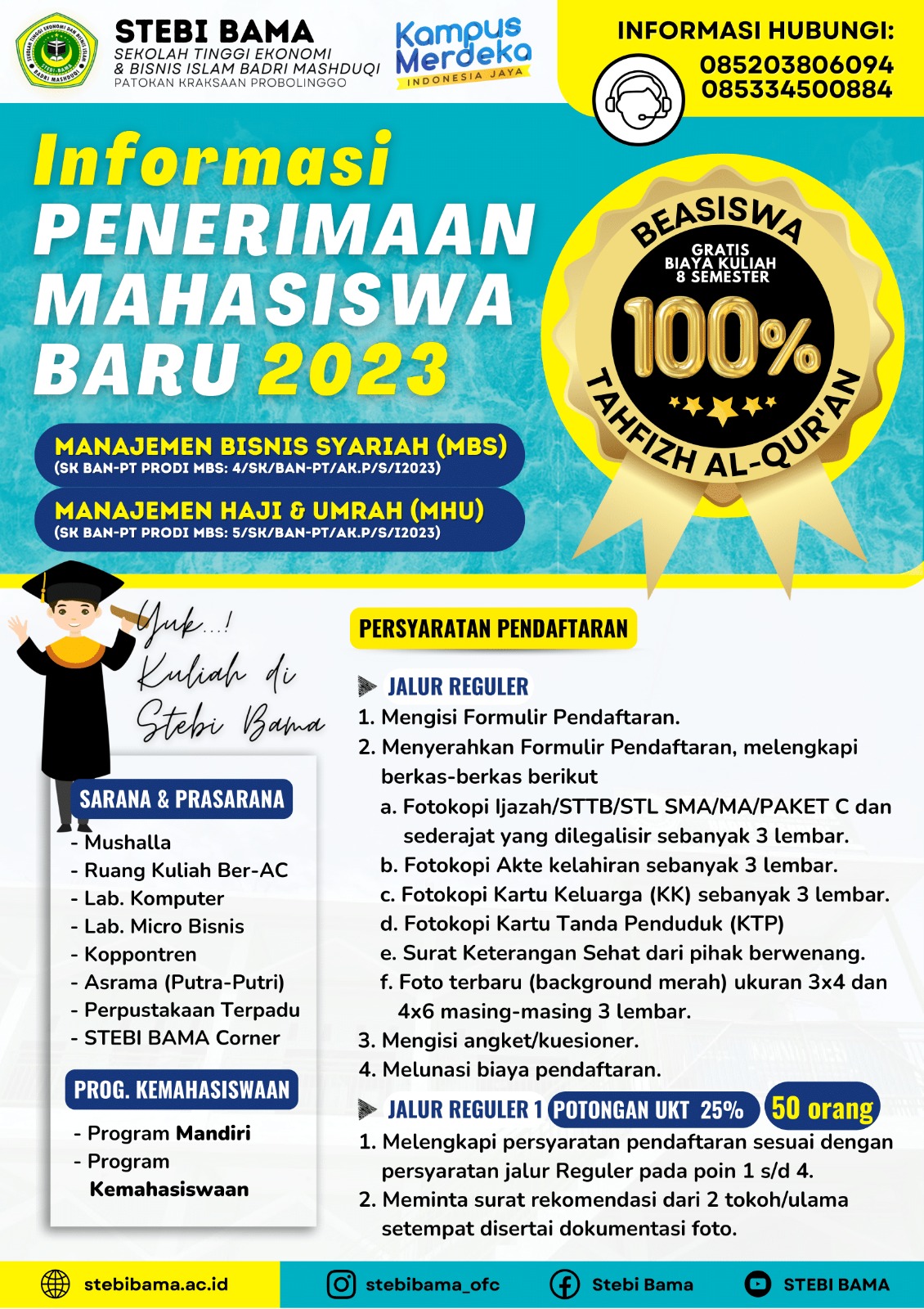 PENERIMAAN MAHASISWA BARU STEBI BAMA PROBOLINGGO TAHUN AKADEMIK 2022/2023