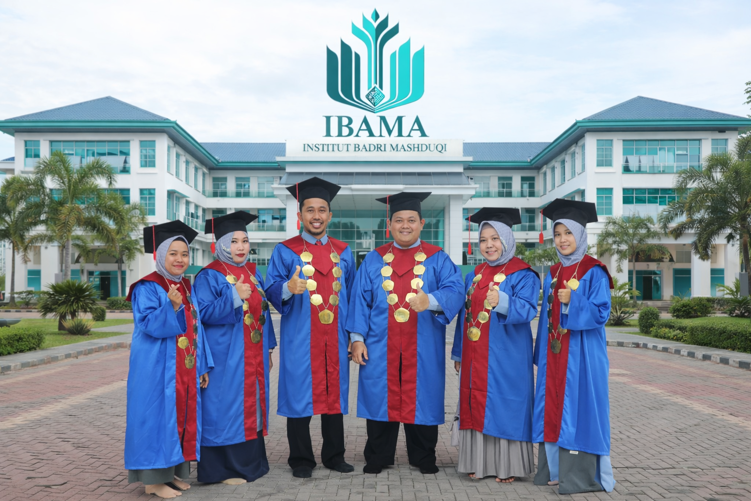 Lulusan di depan kampus IBAMA